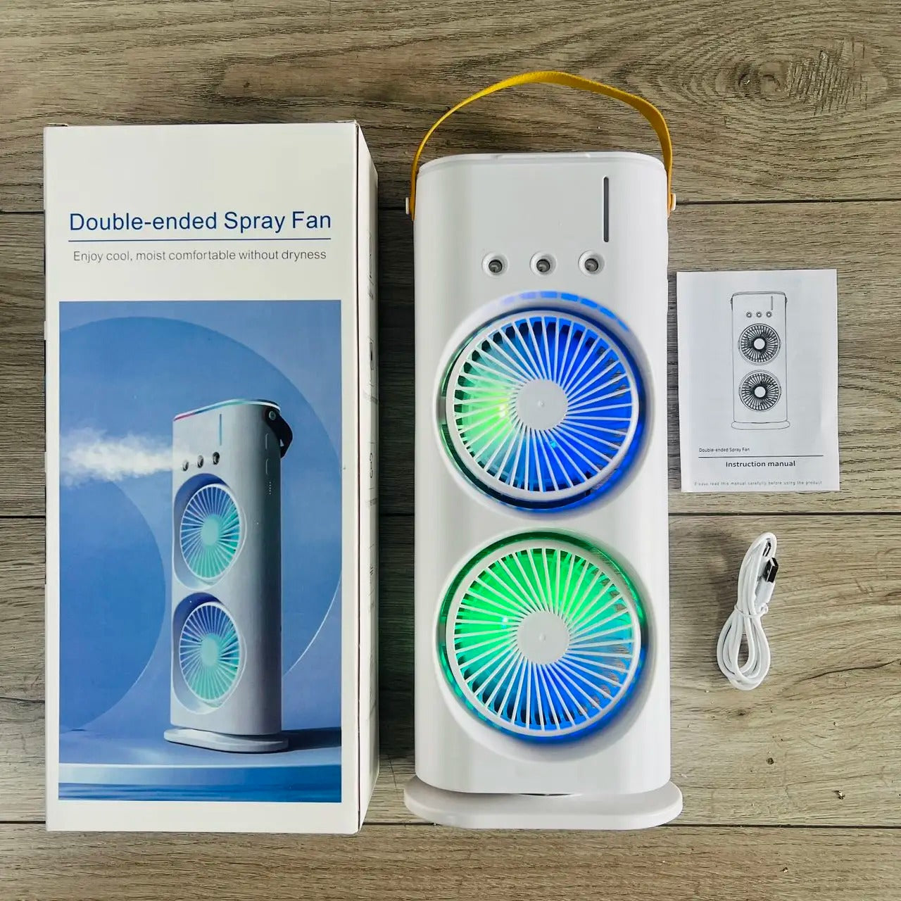 Mini Climatiseur réchargeable à 2 ventilateur ultra éfficace