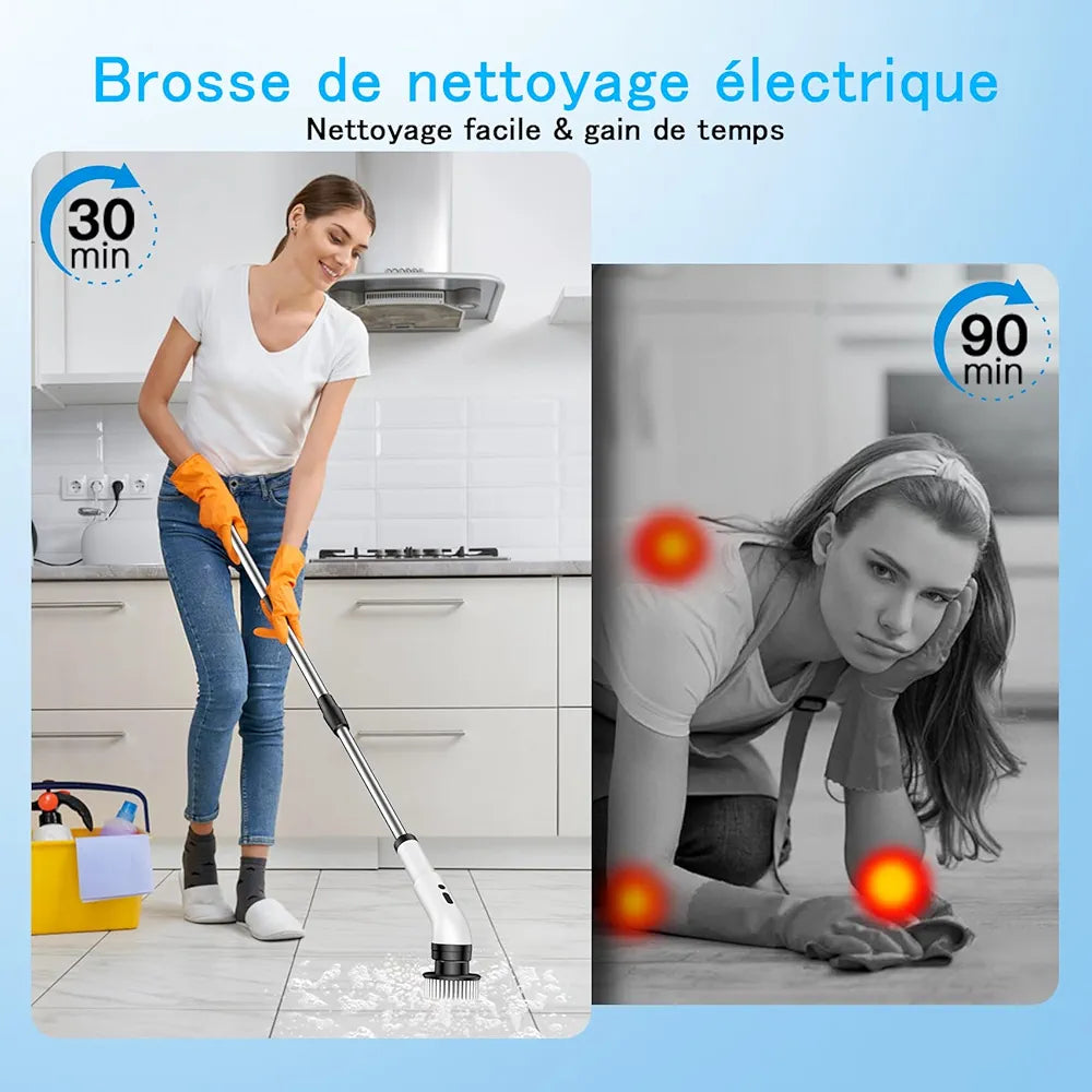 Brosse Électrique de Nettoyage 9 en 1 – 25W