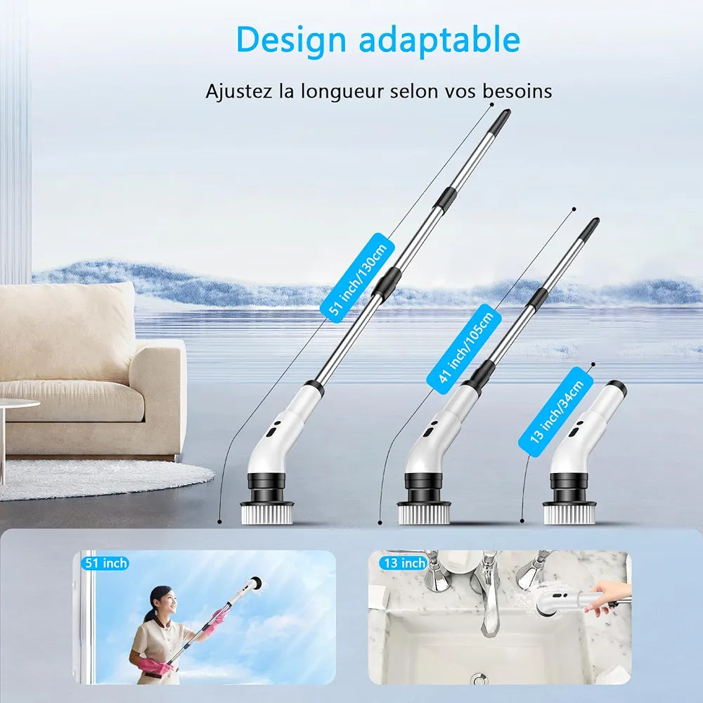 Brosse Électrique de Nettoyage 9 en 1 – 25W